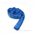 8Ton lifting polyester sling blue round sling belt